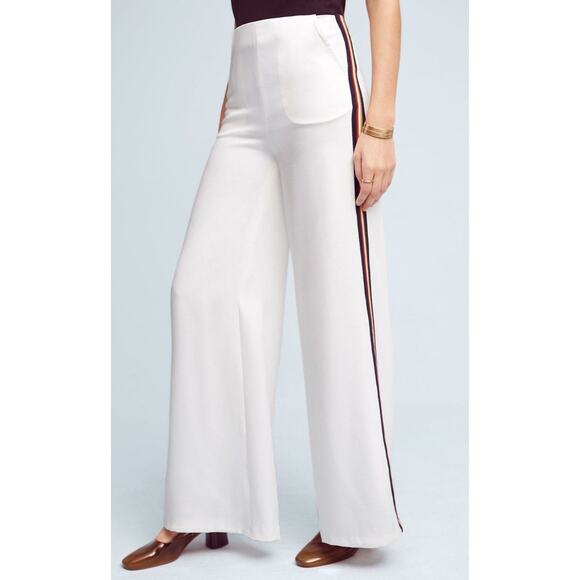 New Anthropologie Line + Dot Frances Chromanance Wide-Leg Pants $128 Sz X-SMALL - Picture 4 of 6